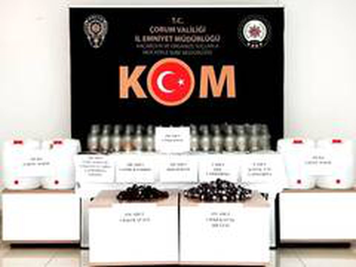 Çorum polisinden sahte içki operasyonu