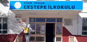 Efeler Belediyesi okullarda dezenfekte çalışması yaptı