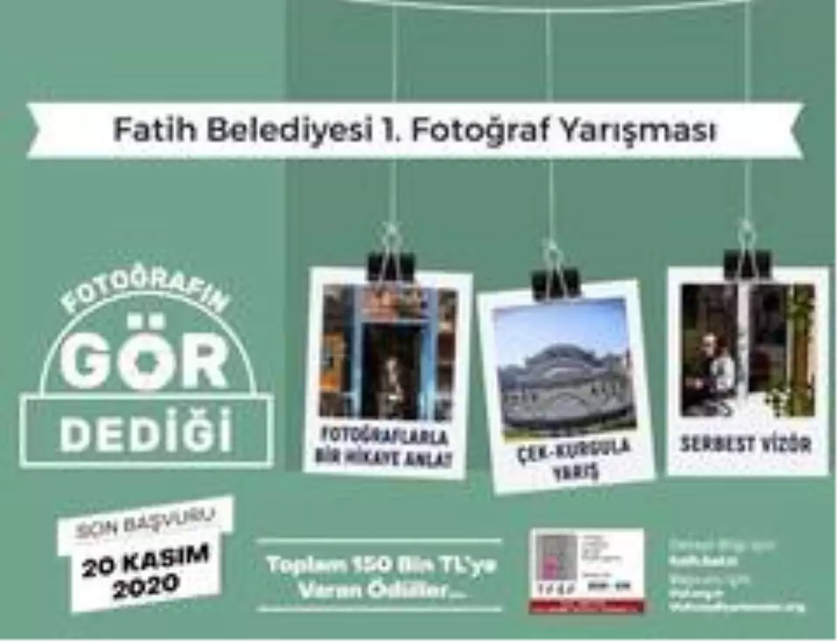 Fatih Belediyesi Fotoğraf Yarışmasına başvurular devam ediyor