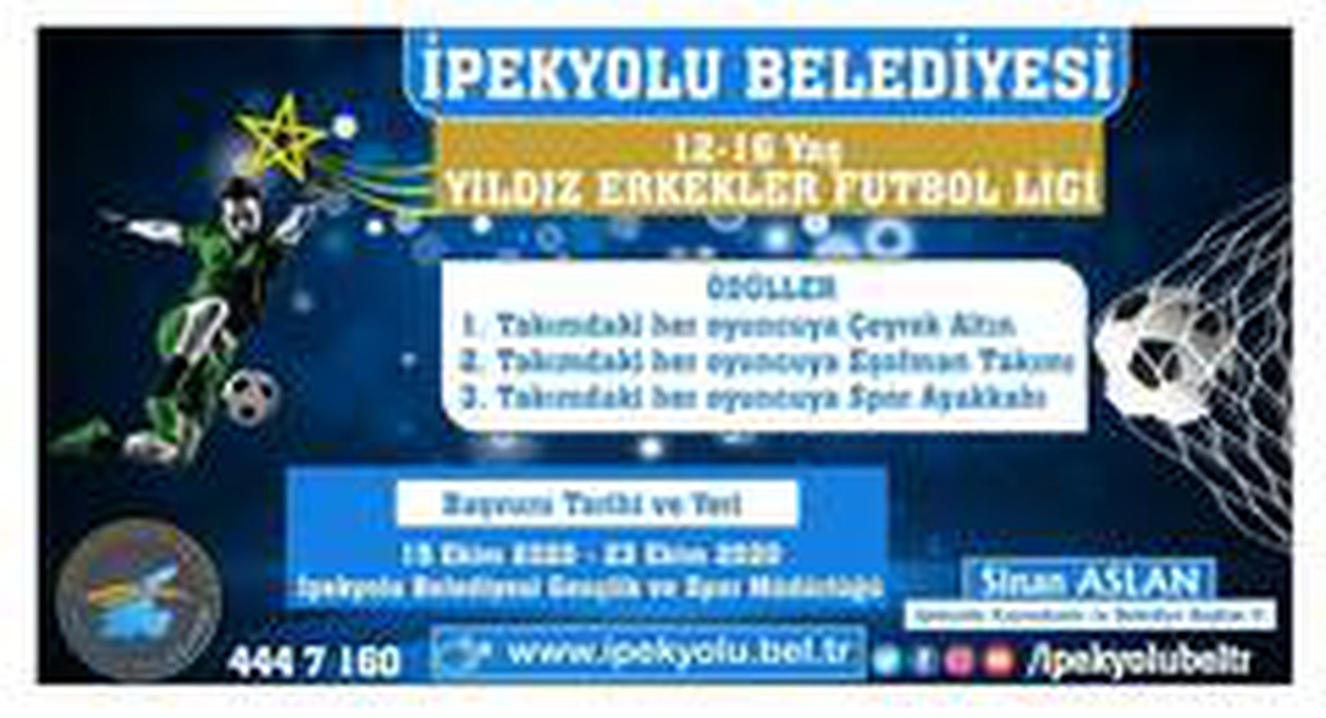 İpekyolu Belediyesi \'yıldız erkekler futbol ligi\' kuruyor