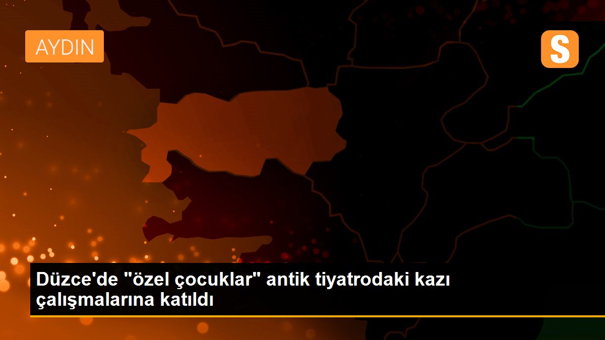 "Özel çocuklar" antik tiyatrodaki kazı çalışmalarına katıldı