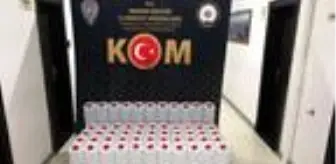 Mersin'de depo baskınında 850 litre etil alkol ele geçirildi