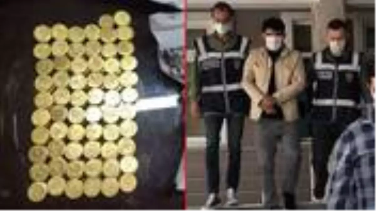 Sahte gömü altınlarla dolandırıcılık yapan şüpheli, suçüstü yakalandı