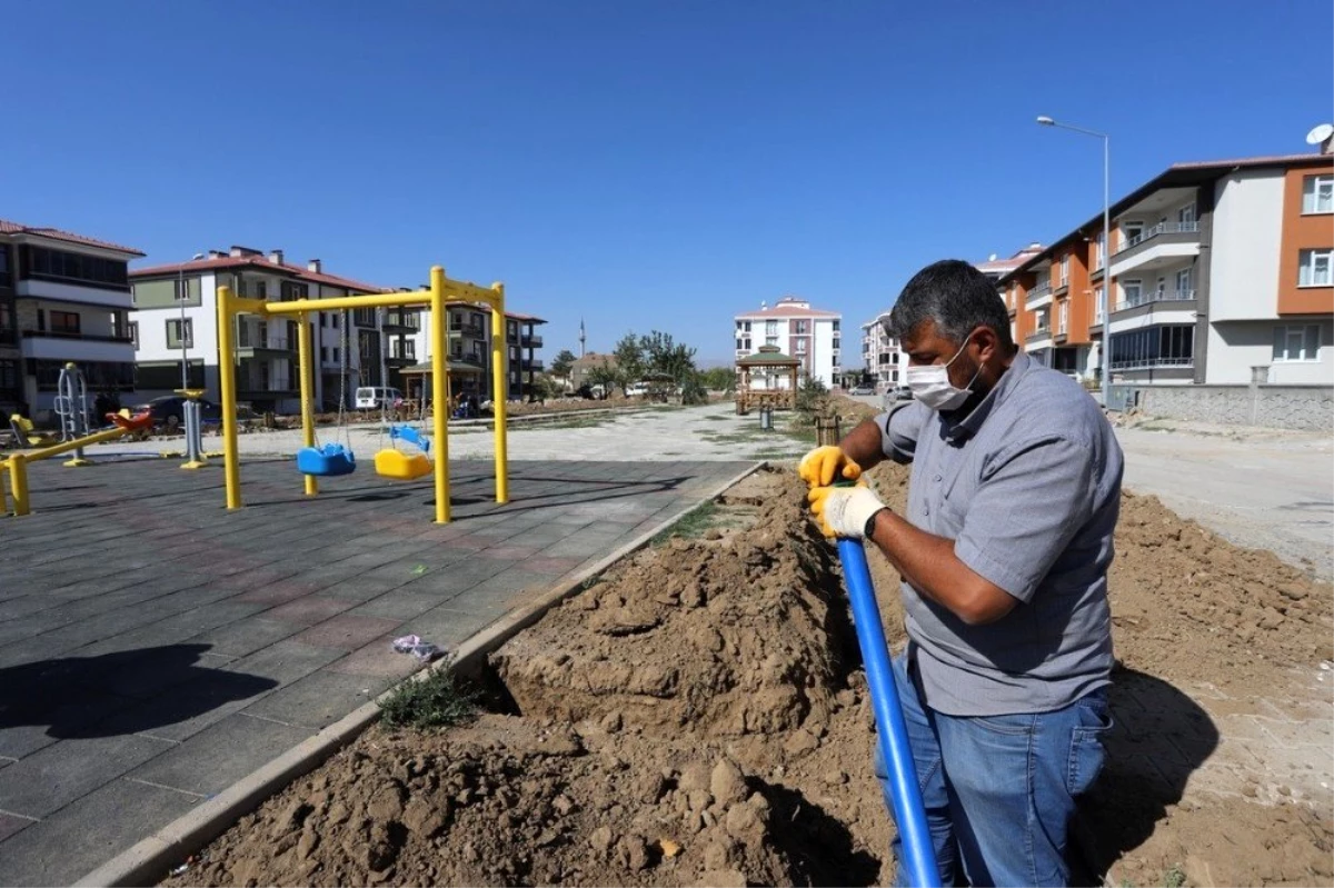 Erzincan\'da yeşil alan çalışmaları devam ediyor