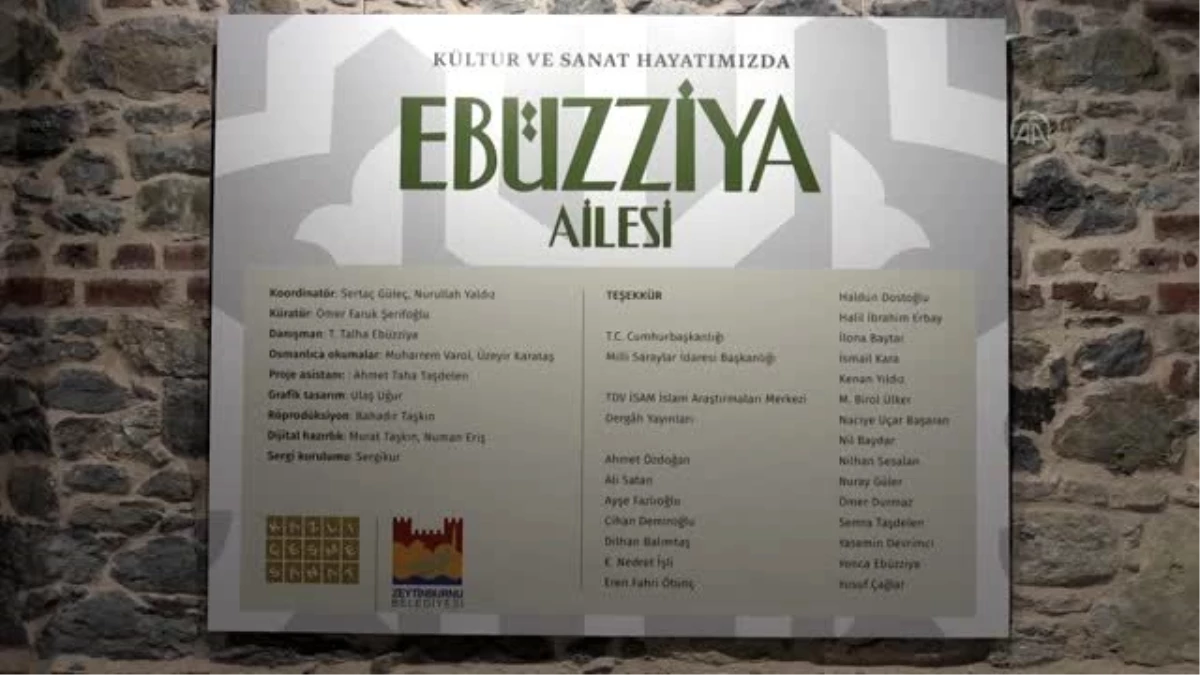 "Kültür ve Sanat Hayatımızda Ebüzziya Ailesi" sergisi açıldı