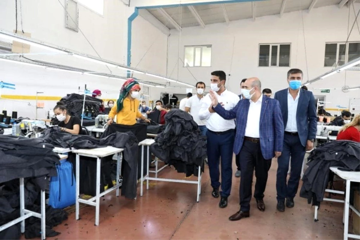 Mardin Valisi Demirtaş, OSB\'de incelmelerde bulundu