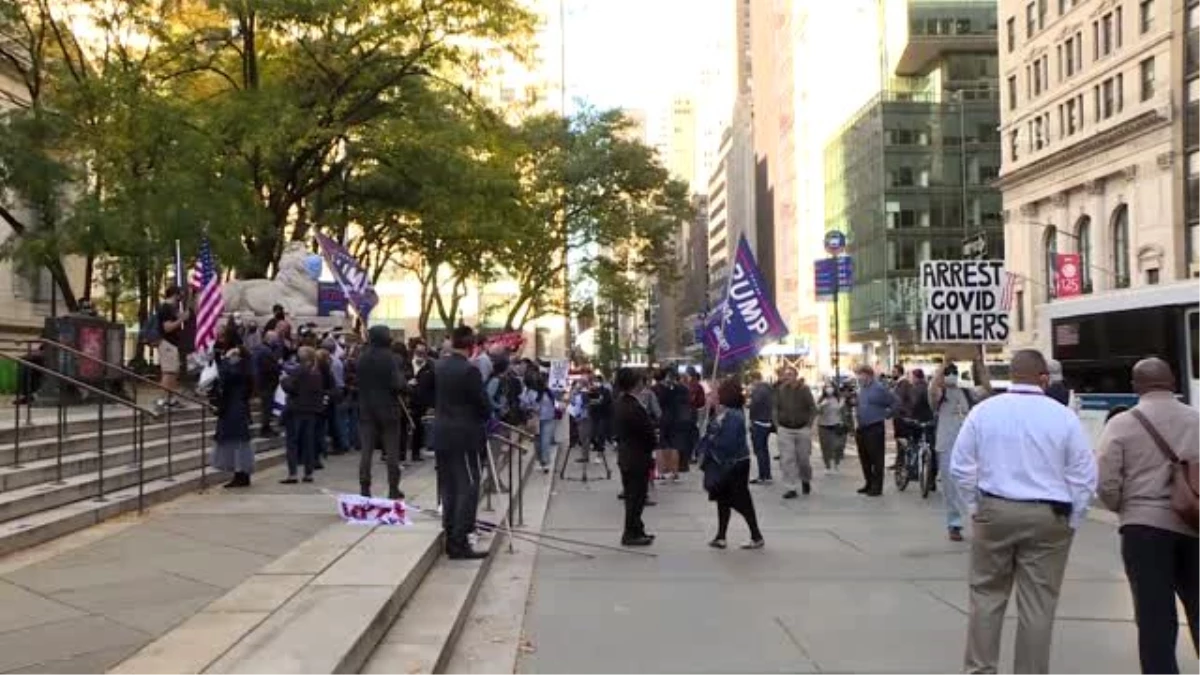 New York\'taki Yahudiler protesto düzenledi