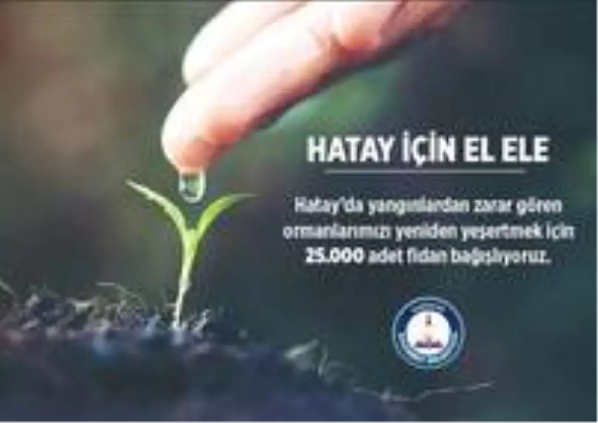 Şahinbey Belediyesi\'nden Hatay\'a 25 bin fidan