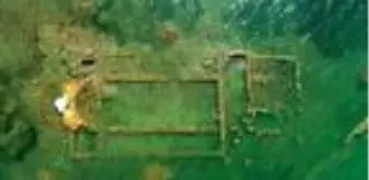 Sular çekilince 2 bin yıllık bazilikanın bir kısmı gün yüzüne çıktı