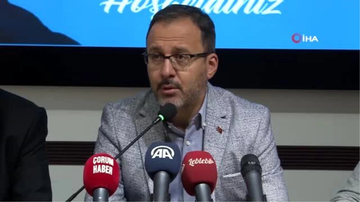 Gençlik ve Spor Bakanı Mehmet Muharrem Kasapoğlu Çorum\'da