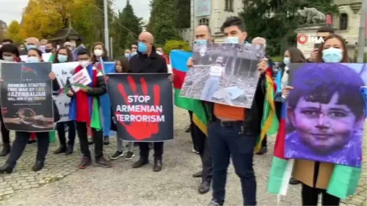 İsviçre\'de Türklerden Azerbaycan\'a destek mitingiErmenilerin sivil katliamları protesto edildi