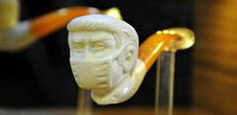 Lületaşına Korona virüs dokunuşu, figürlere maske işlediler