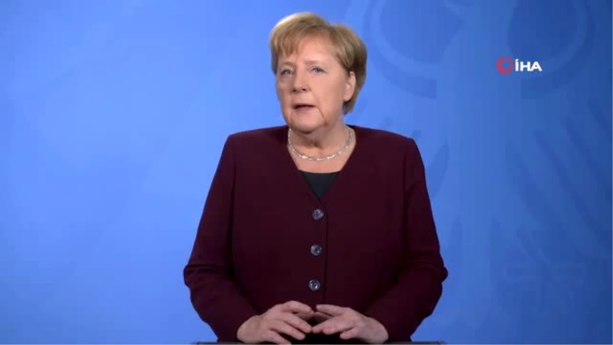 Merkel ulusa seslendi: "Lütfen mümkün olduğunca evde kalın"