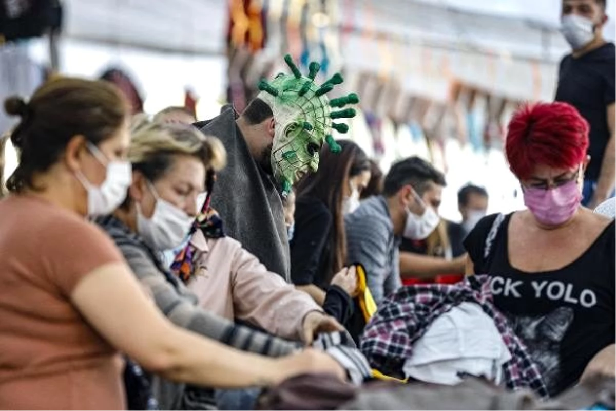 Son dakika... Ankara\'da \'virüs\' görünümlü maske ile koronavirüs uyarısı