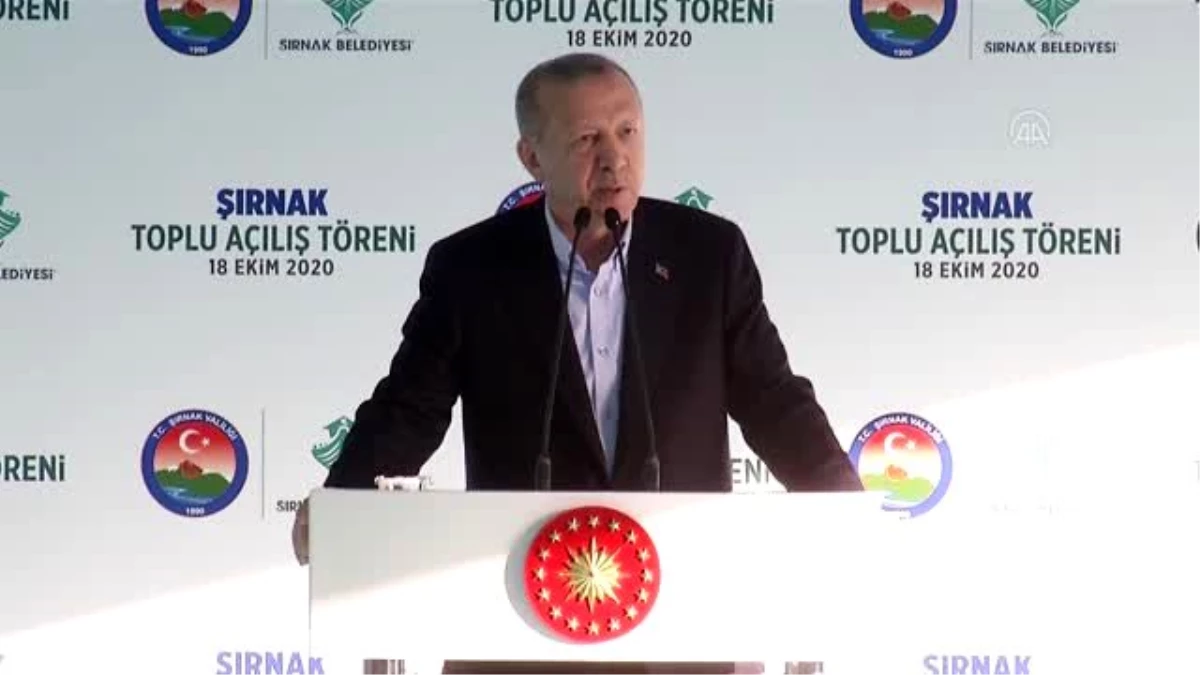 Son dakika haberleri | Cumhurbaşkanı Erdoğan: "Kimseyi ötekileştirmeden tüm gücümüz ve imkanlarımızla Şırnak halkı için çalışmaya devam edeceğiz"