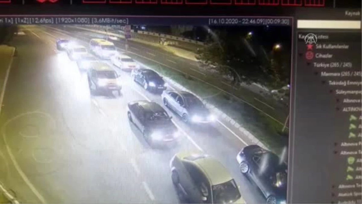 Son dakika... Devrilen otomobilin sürücüsü başka bir araçta yakalandı