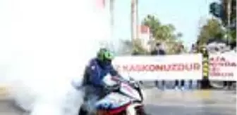 Son dakika haber! Mersin'de polis motosiklet tutkunlarını buluşturup, kask uyarısı yaptı