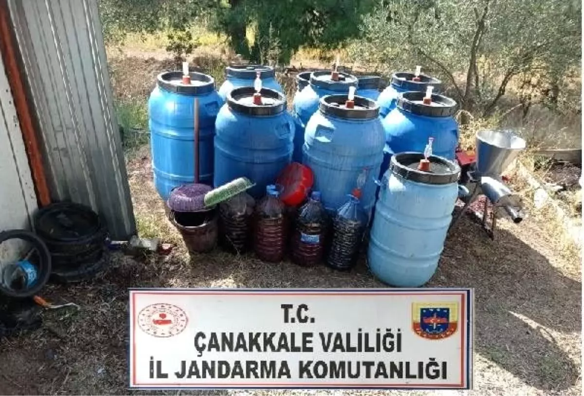 Çanakkale\'de 1 ton 730 litre sahte içki ele geçirildi