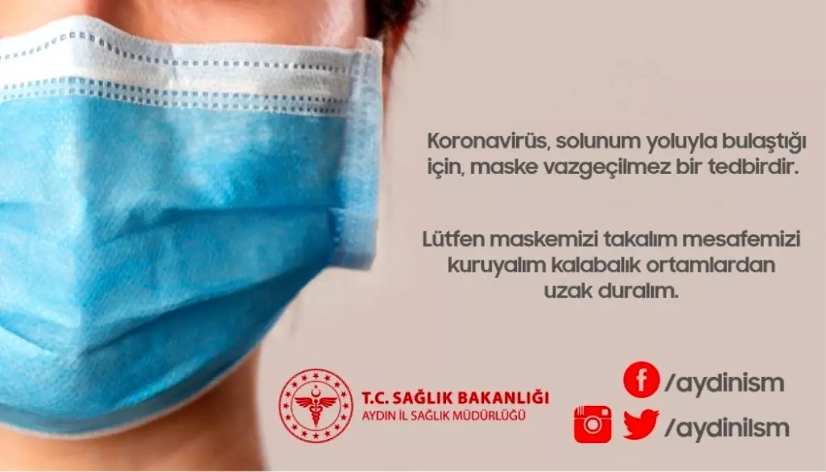 İl Sağlık Müdürlüğü\'nden maske uyarısı