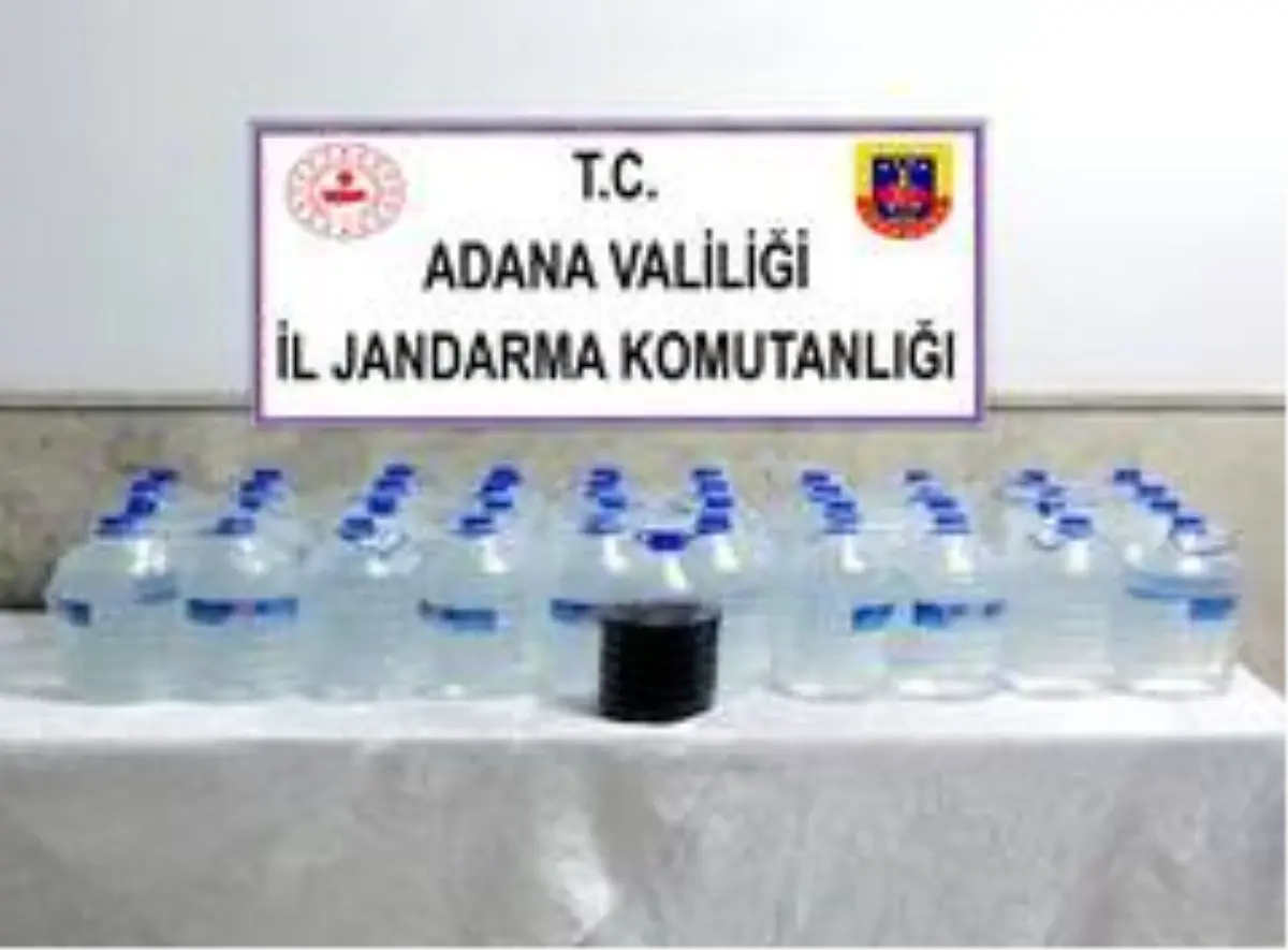 Adana\'da 200 litre sahte rakı ele geçirildi