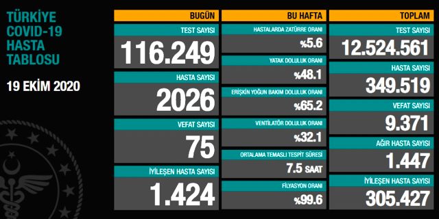 Sağlık Bakanlığı, çelişki sonrası koronavirüs tablosunu değiştirdi! Yeni hasta sayısı 2 bini aştı