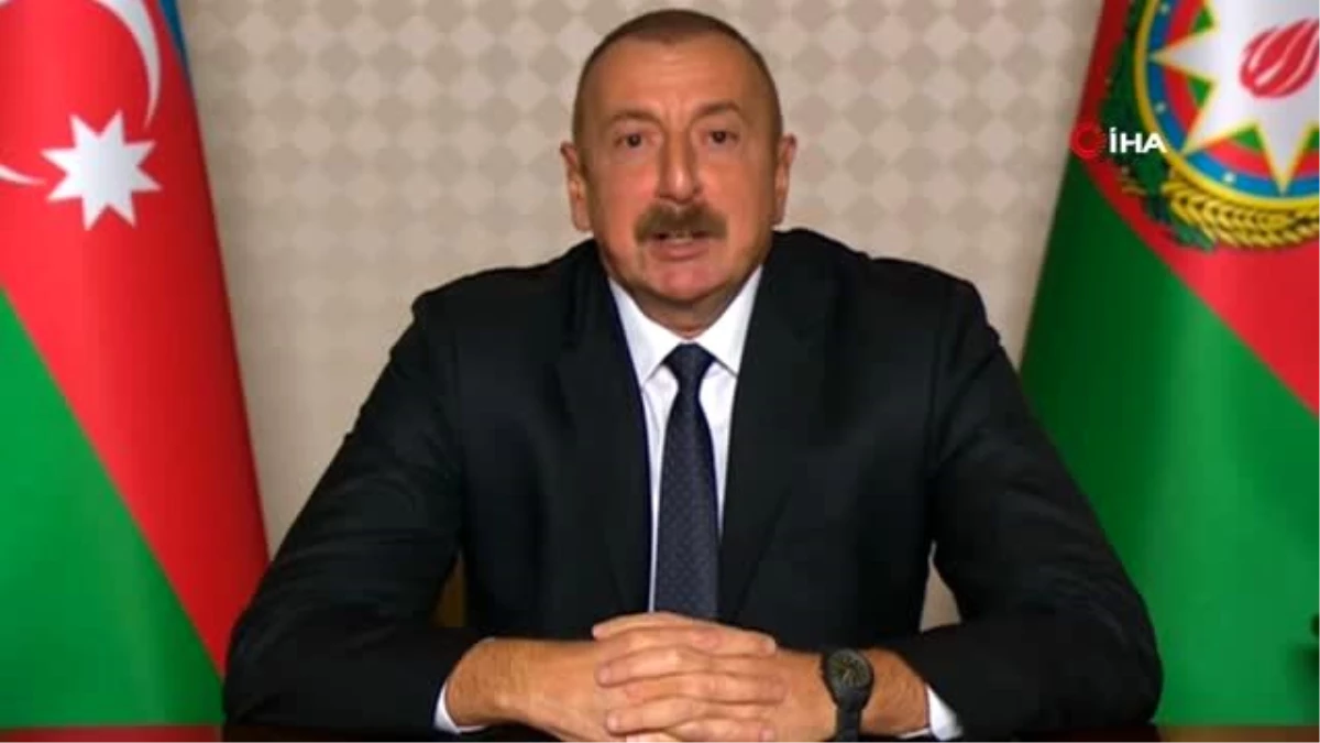 Azerbaycan Cumhurbaşkanı İlham Aliyev "Azerbaycan ordusu Zengilan kentini Ermenistan işgalinden kurtardı."