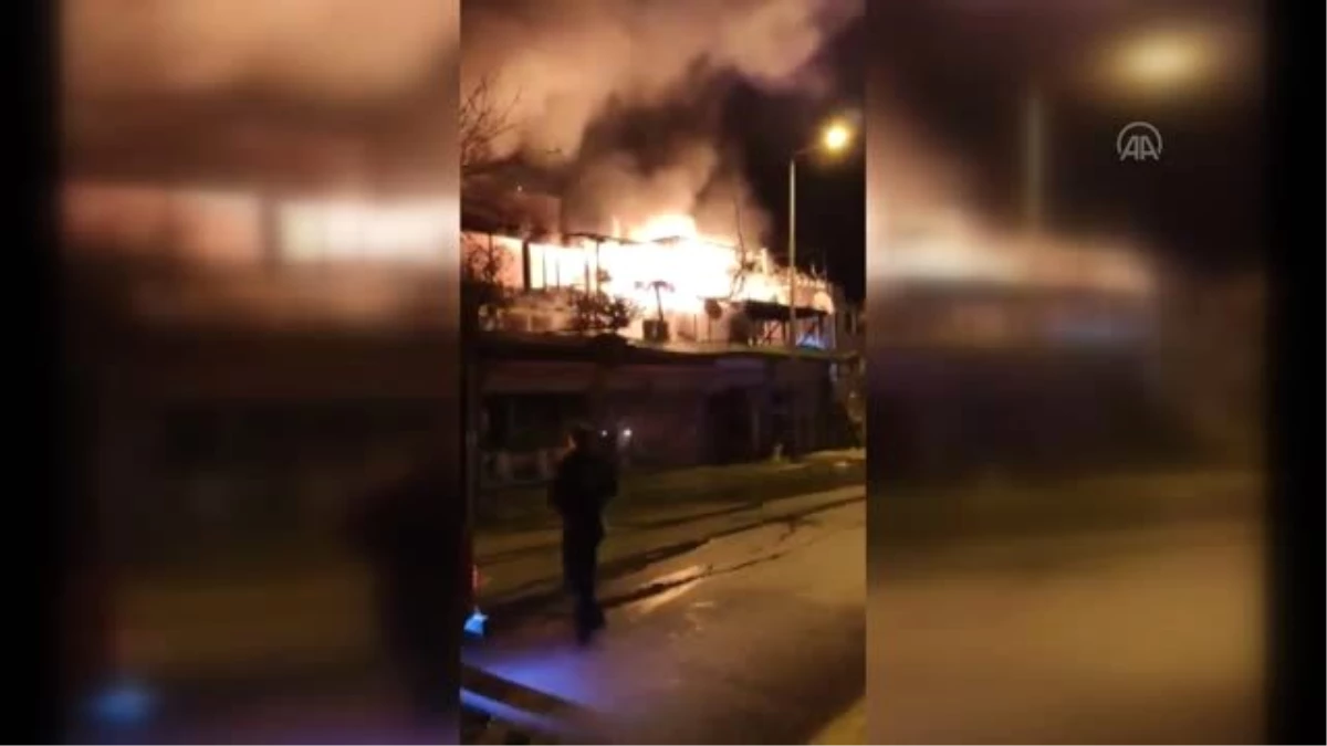 Bodrum\'da butik otelin çatısında çıkan yangın söndürüldü