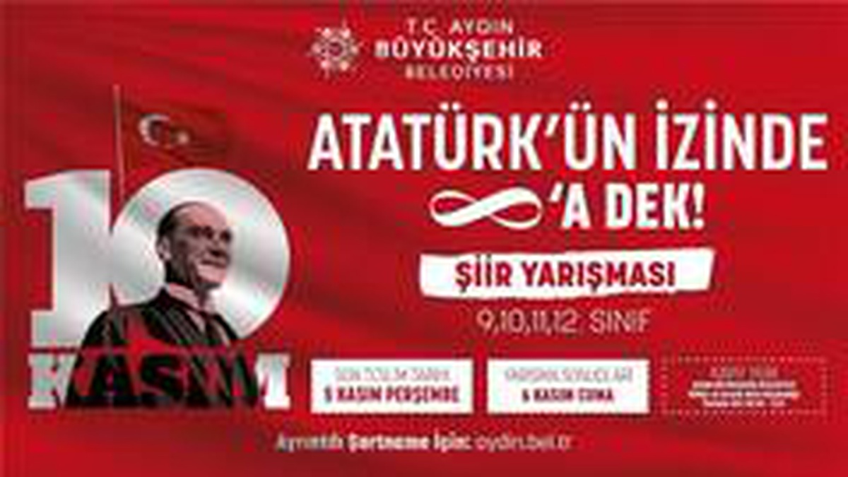 Büyükşehir\'den Atatürk konulu ödüllü şiir yarışması