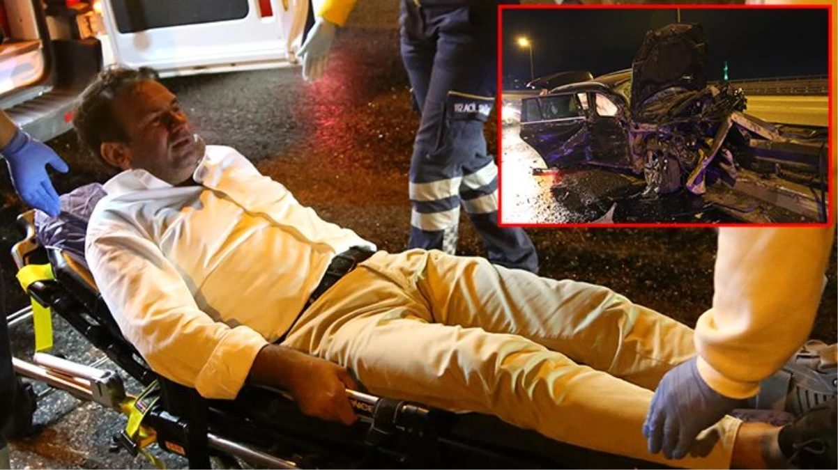Çaykur Rizespor\'un eski CEO\'su Aykut Ferah lüks aracıyla kaza yaptı