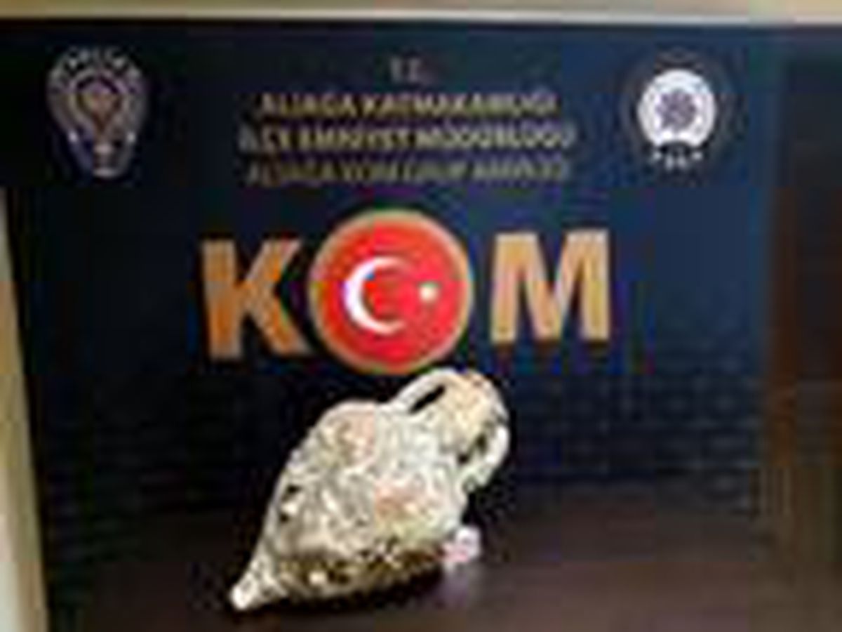 İzmir\'de, 2 bin 500 yıllık amfora ele geçirildi
