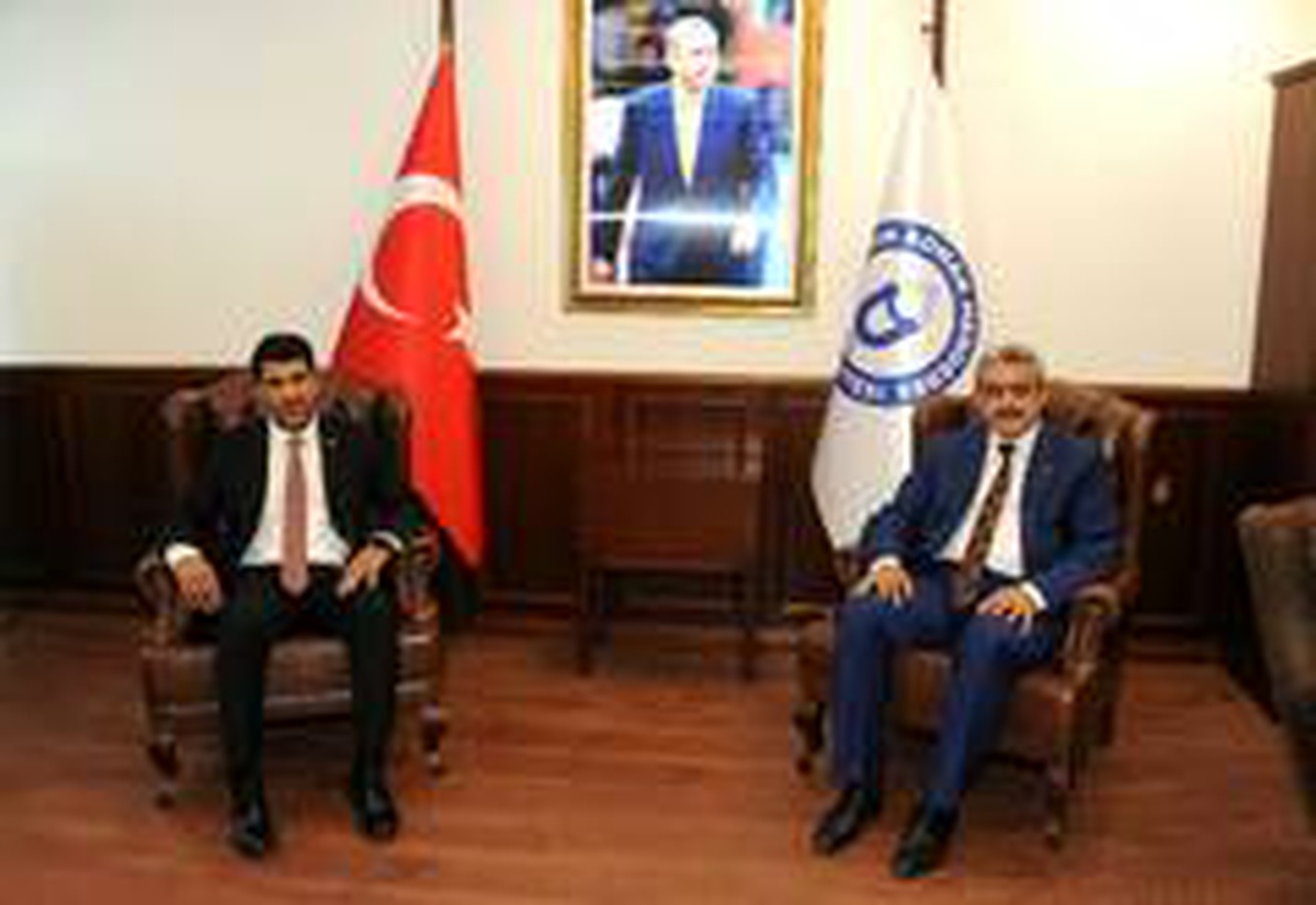 MHP İl Başkanı Alıcık, ADÜ Rektörü Aldemir\'i ziyaret etti