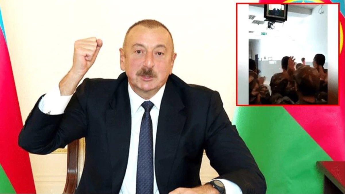 Azerbaycan askerleri Zengilan\'ın 27 yıl sonra işgalden kurtarılmasını zafer nidalarıyla kutladı