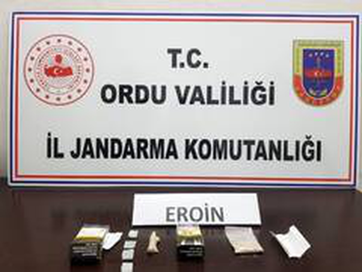Ordu\'da eroin türevi taşıyan bir kişi yakalandı