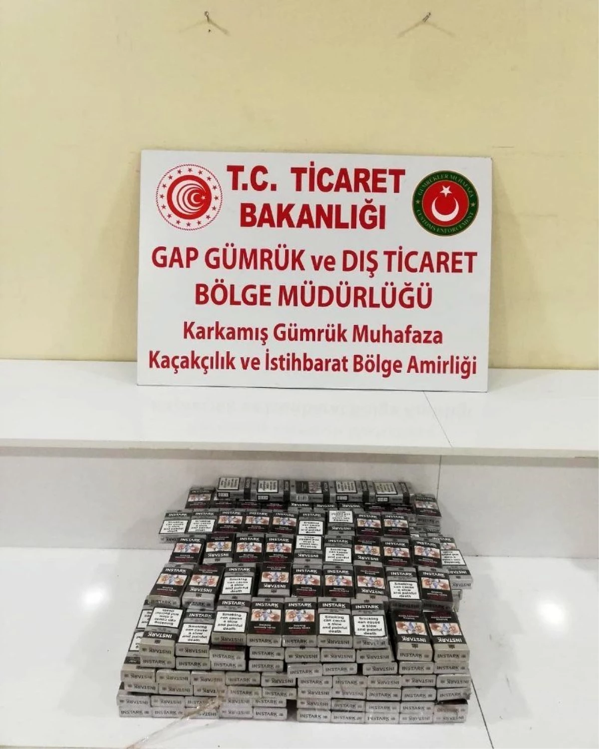 Sınır kapısında bin 160 paket kaçak sigara ele geçirildi