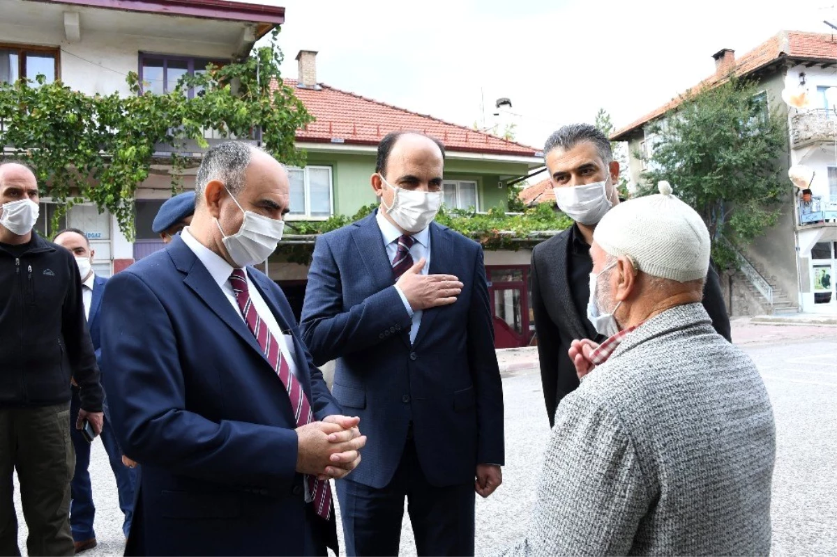 Vali Özkan ve Başkan Altay Derebucak\'ta vatandaşlarla buluştu