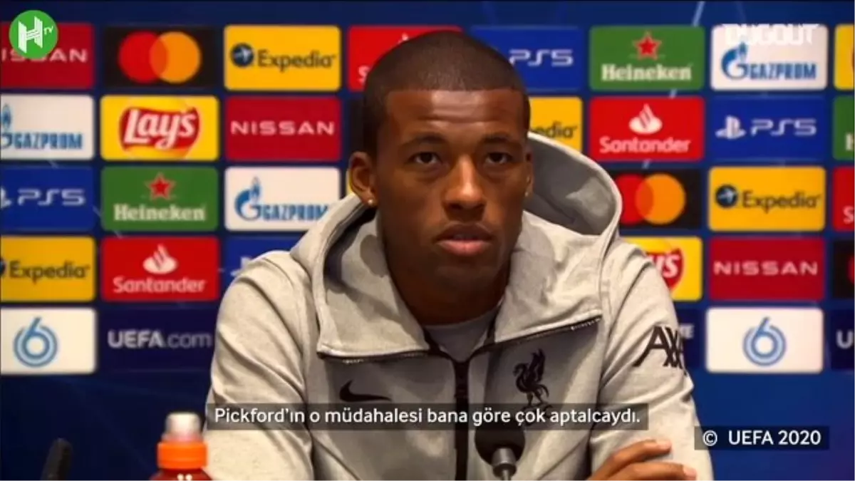 Wijnaldum: "Pickford\'ın Van Dijk\'a Müdahelesi Aptalcaydı"