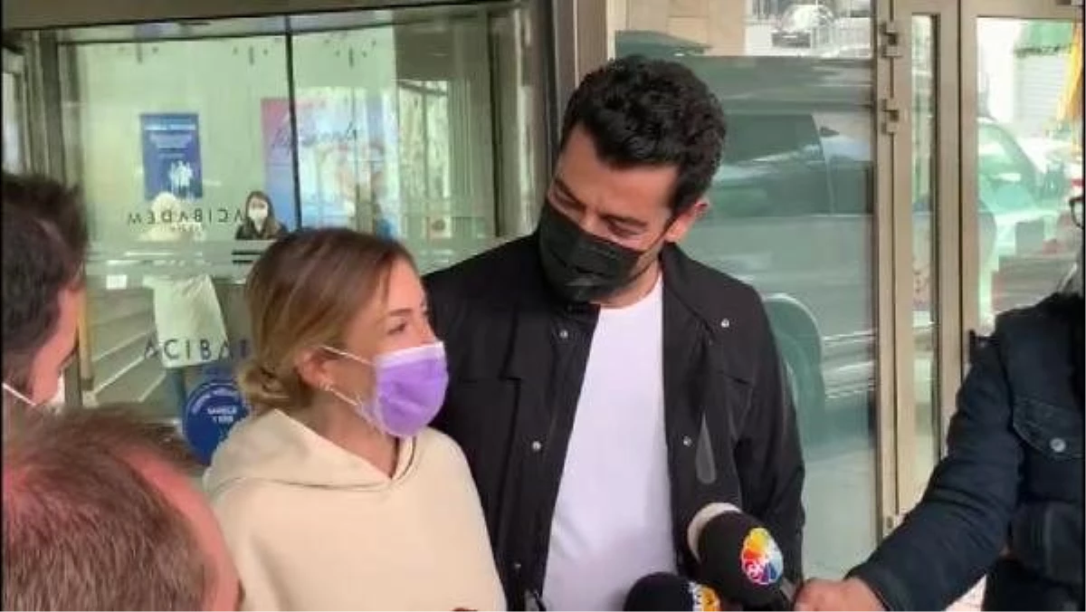 Anne olan Sinem Kobal eşi Kenan İmirzalıoğlu ile hastaneden çıktı