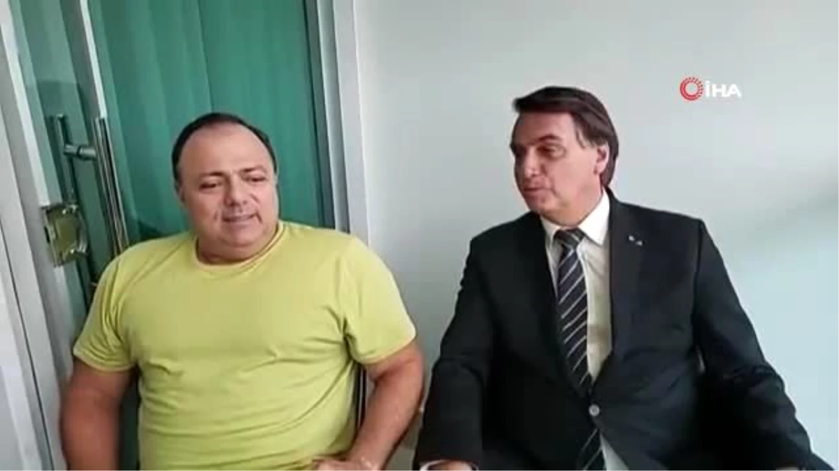 Bolsonaro, Covid-19 hastası Sağlık Bakanı Pazuello\'yu maskesiz ziyaret etti
