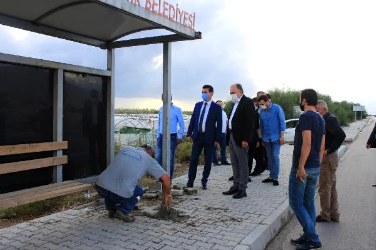 Gülseren\'in ölümüne neden olan durağın ayaklarına beton döküldü