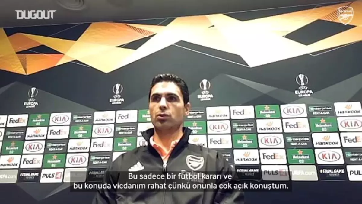 "Mikel Arteta: Mesut Konusunda Vicdanım Rahat"