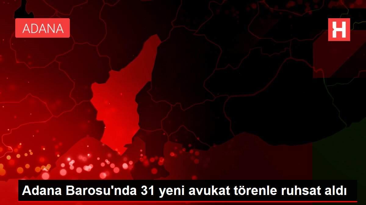 Adana Barosu'nda 31 yeni avukat törenle ruhsat aldı
