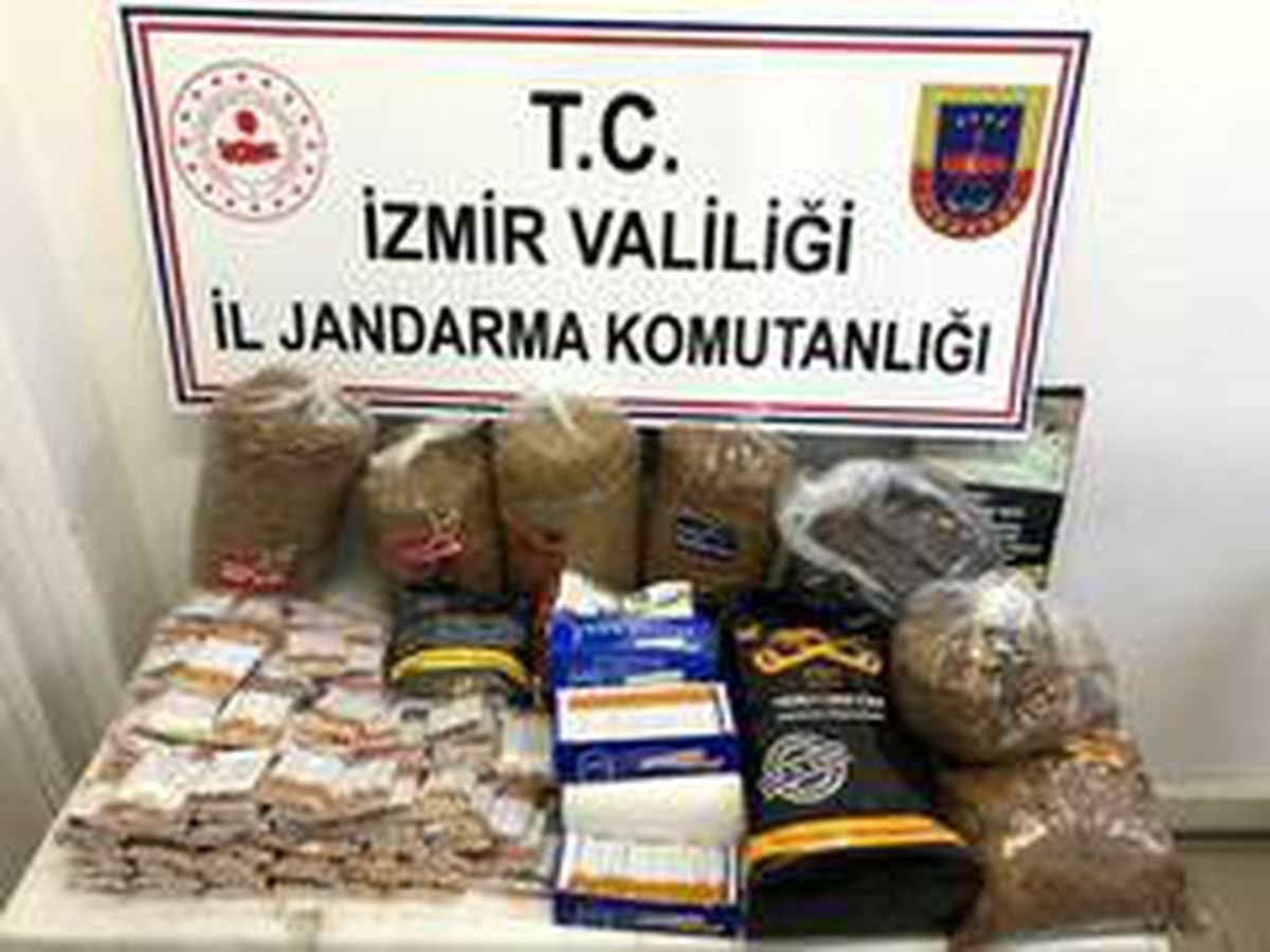 Aliağa\'da iş yerine kaçak tütün baskını