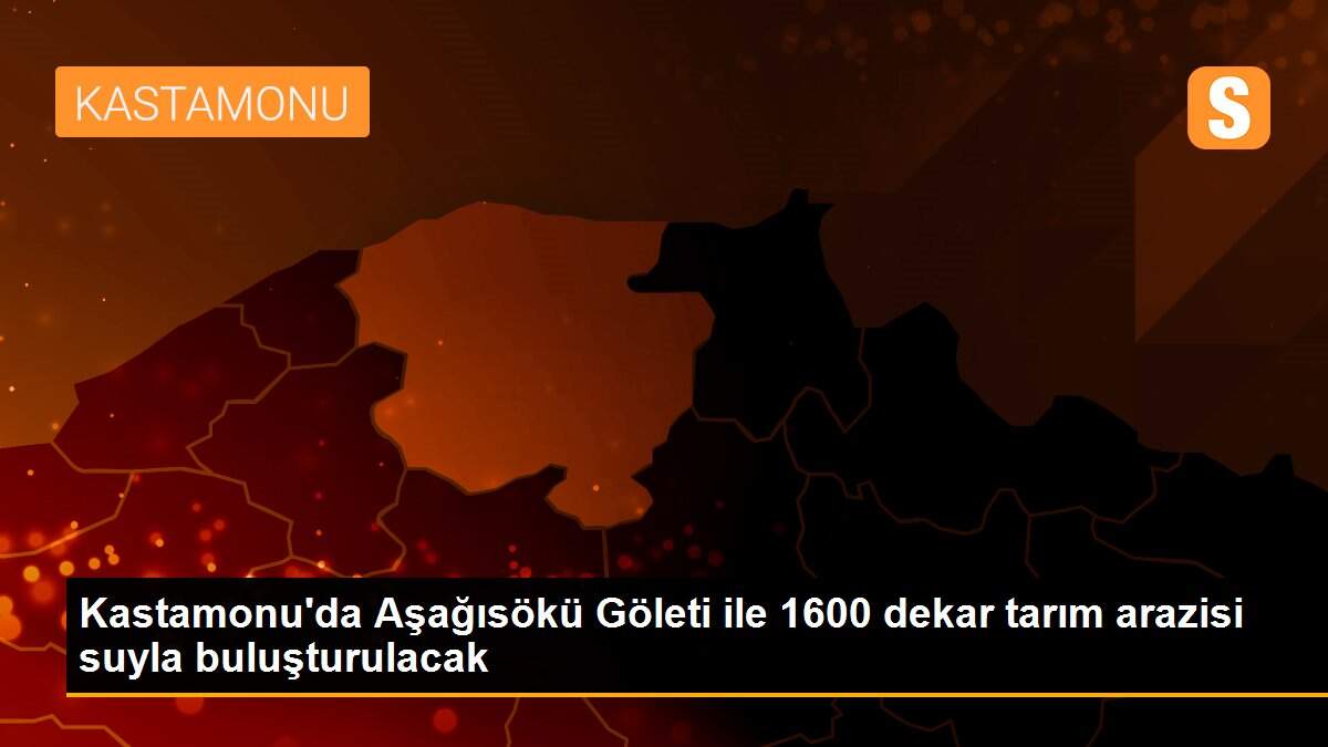 Kastamonu\'da Aşağısökü Göleti ile 1600 dekar tarım arazisi suyla buluşturulacak