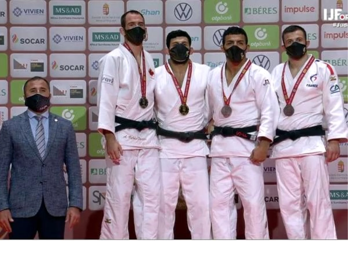 Milli judocu Vedat Albayrak\'tan Macaristan\'da altın madalya