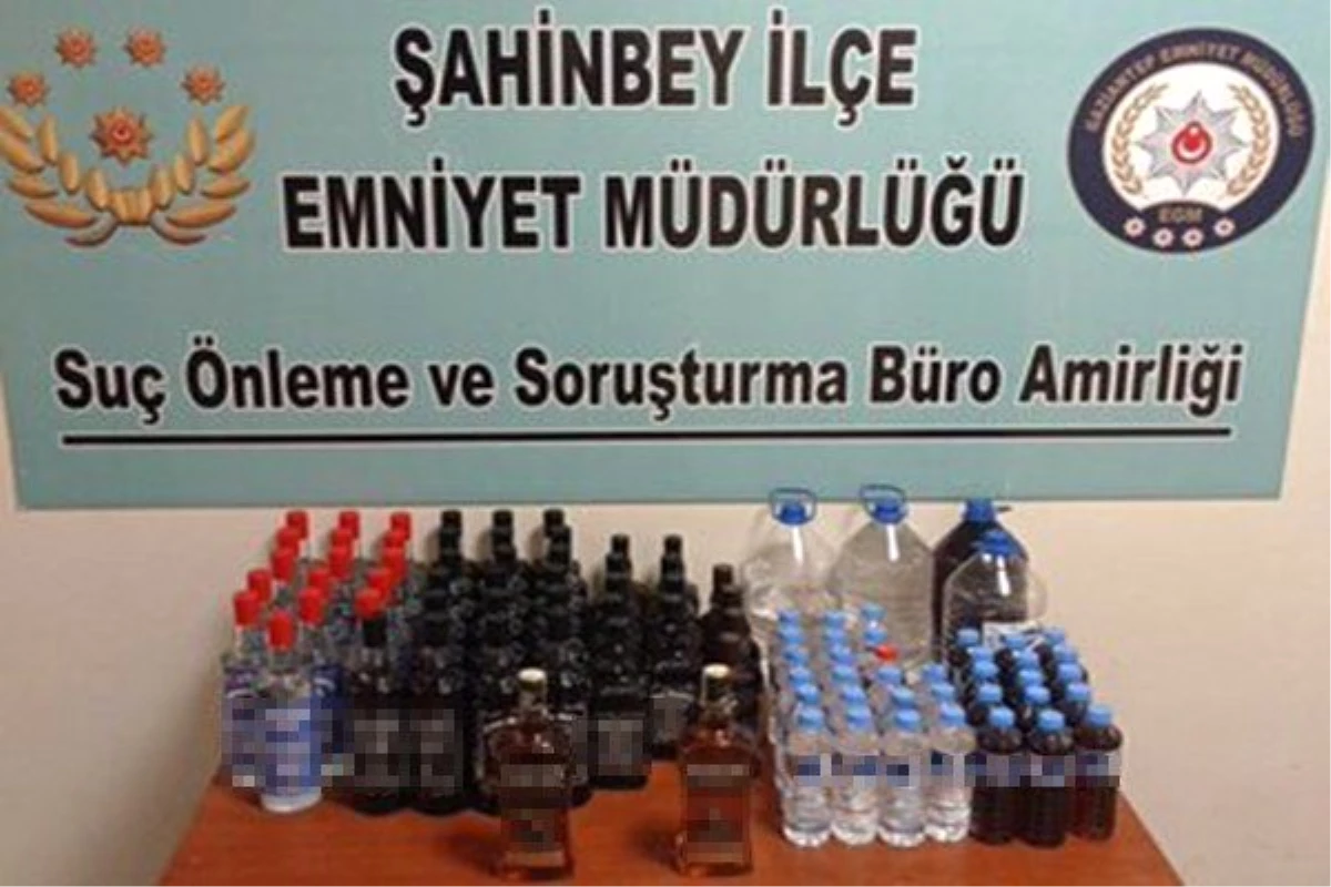 Son dakika... Gaziantep\'te 95 litre kaçak alkol ele geçirildi