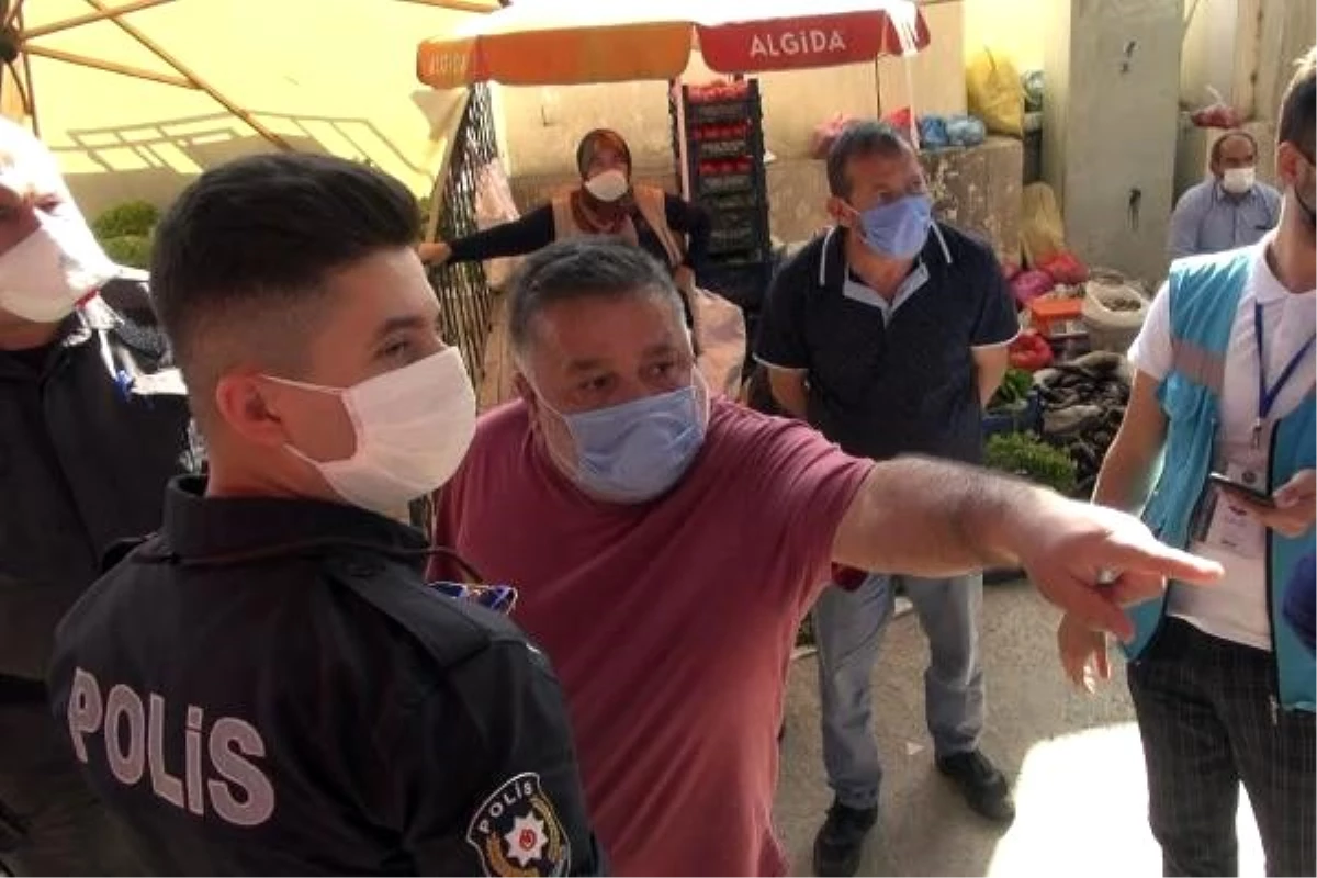 Kırıkkale\'de pazarda koronavirüs kurallarına uymayanlara ceza