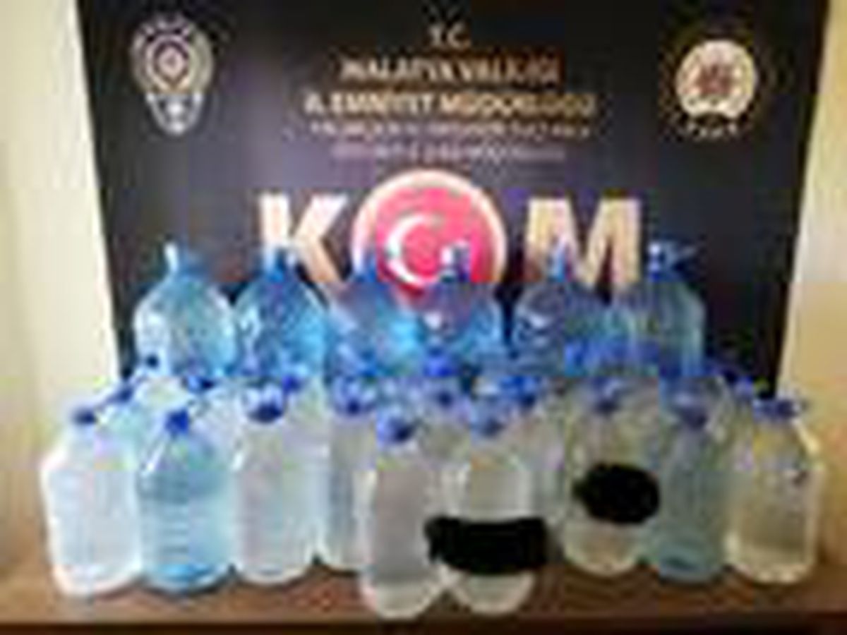 Son dakika haber! Malatya\'da 269 litre sahte içki ele geçirildi