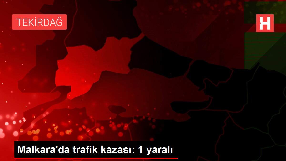 Son dakika gündem: Malkara'da trafik kazası: 1 yaralı