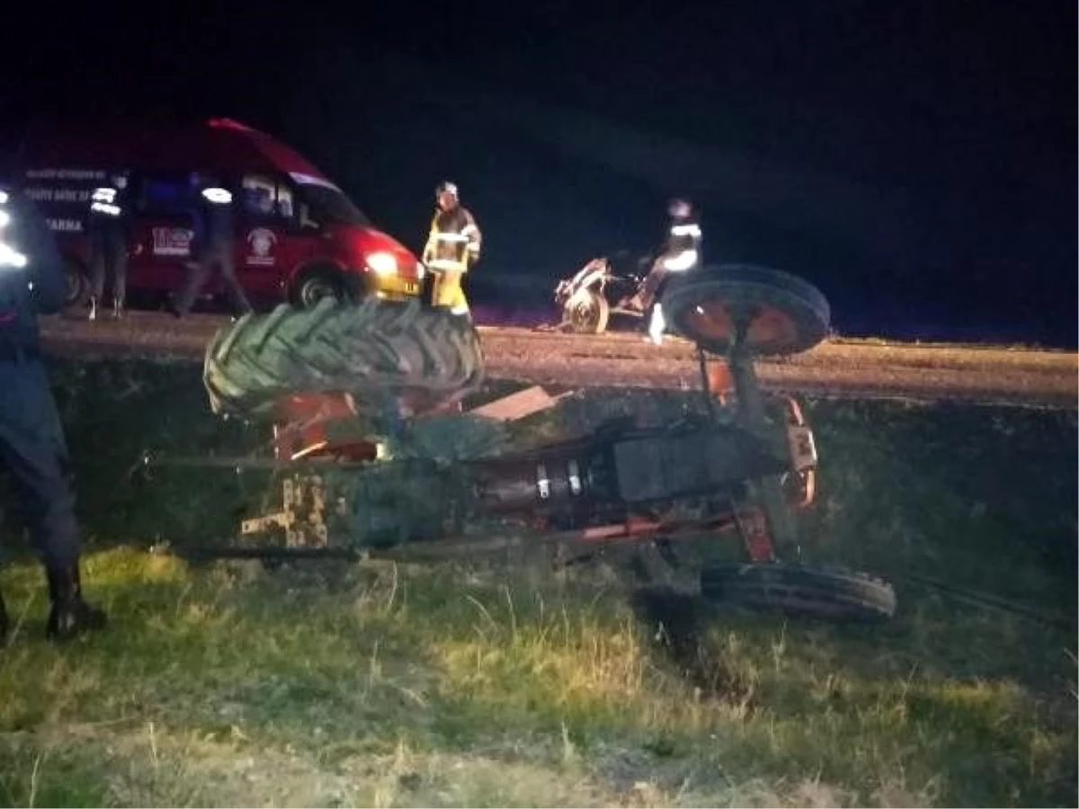 Son dakika haberleri: Otomobilin çarptığı traktörün sürücüsü öldü