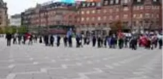 Danimarka'da, Azerbaycan'a destek gösterisi